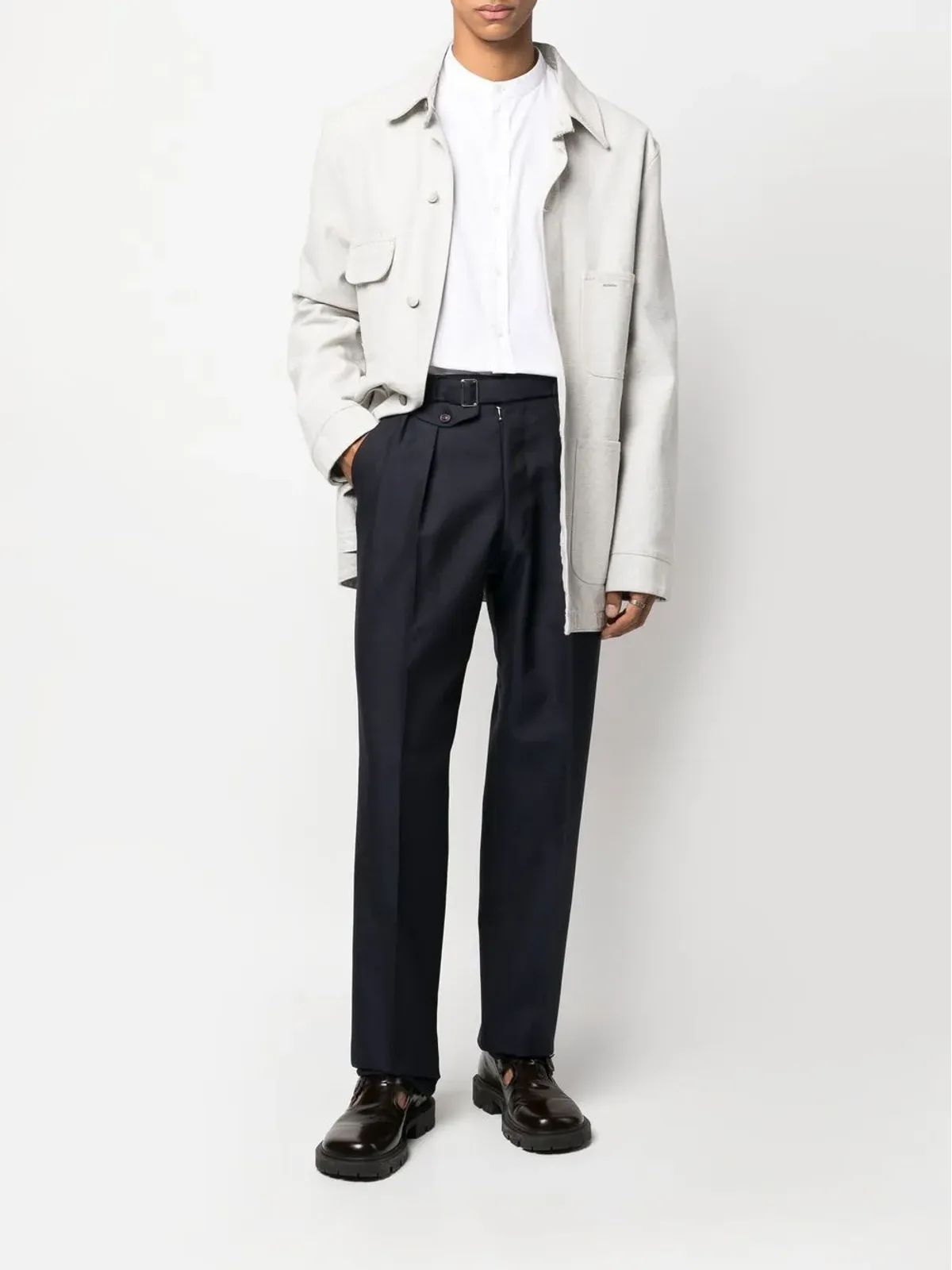 Maison Margiela 4ステッチ テーパードパンツ - ブルー - 画像2