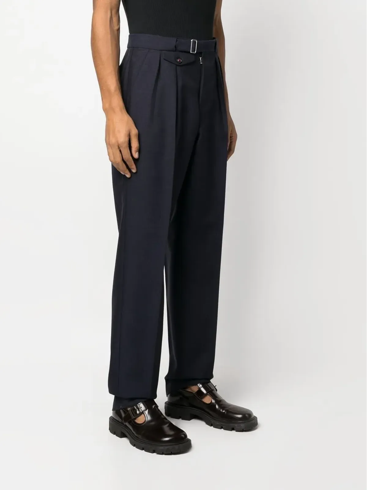 Maison Margiela 4ステッチ テーパードパンツ - ブルー - 画像3