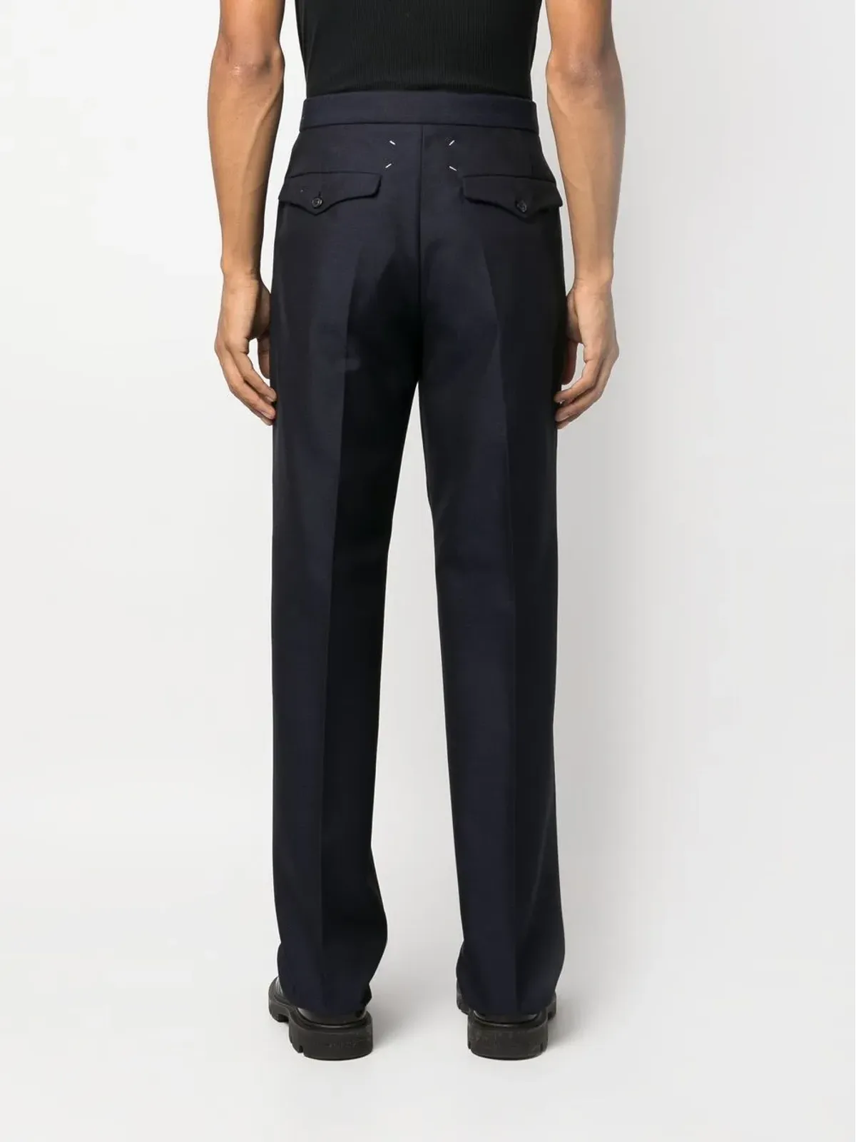 Maison Margiela 4ステッチ テーパードパンツ - ブルー - 画像4