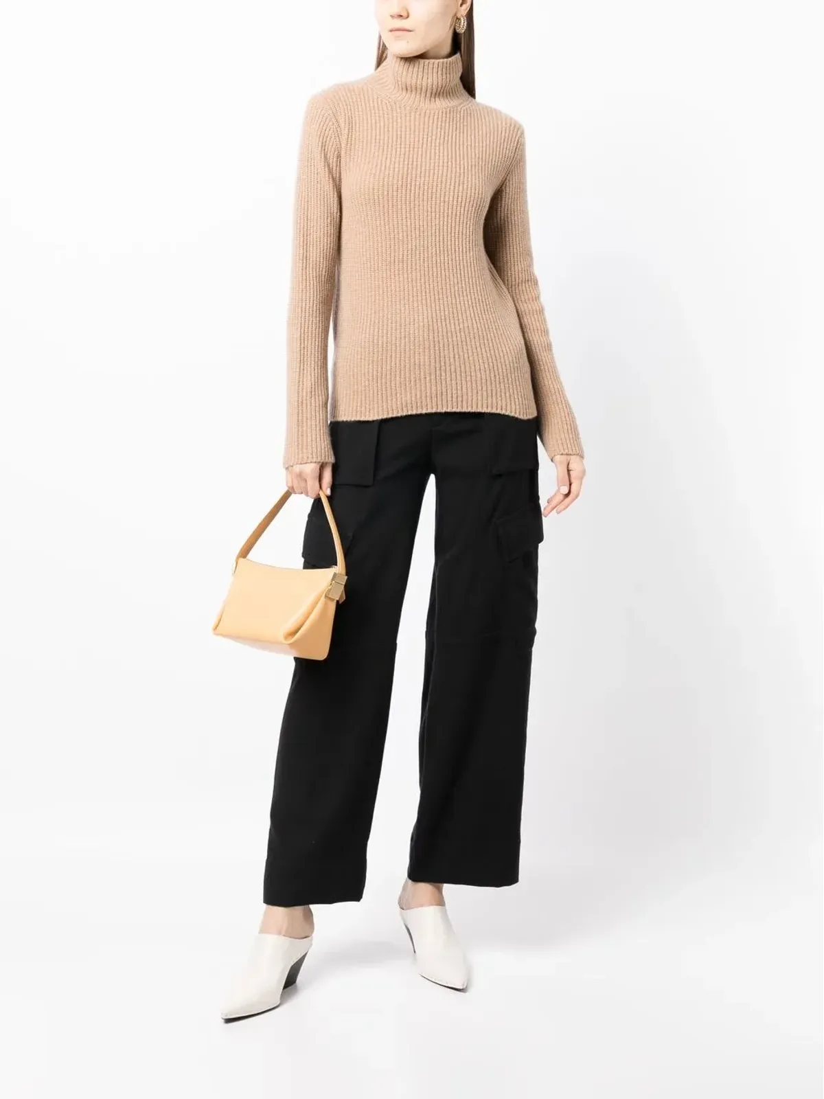 Vince flannel wide-leg trousers - Black - 画像2