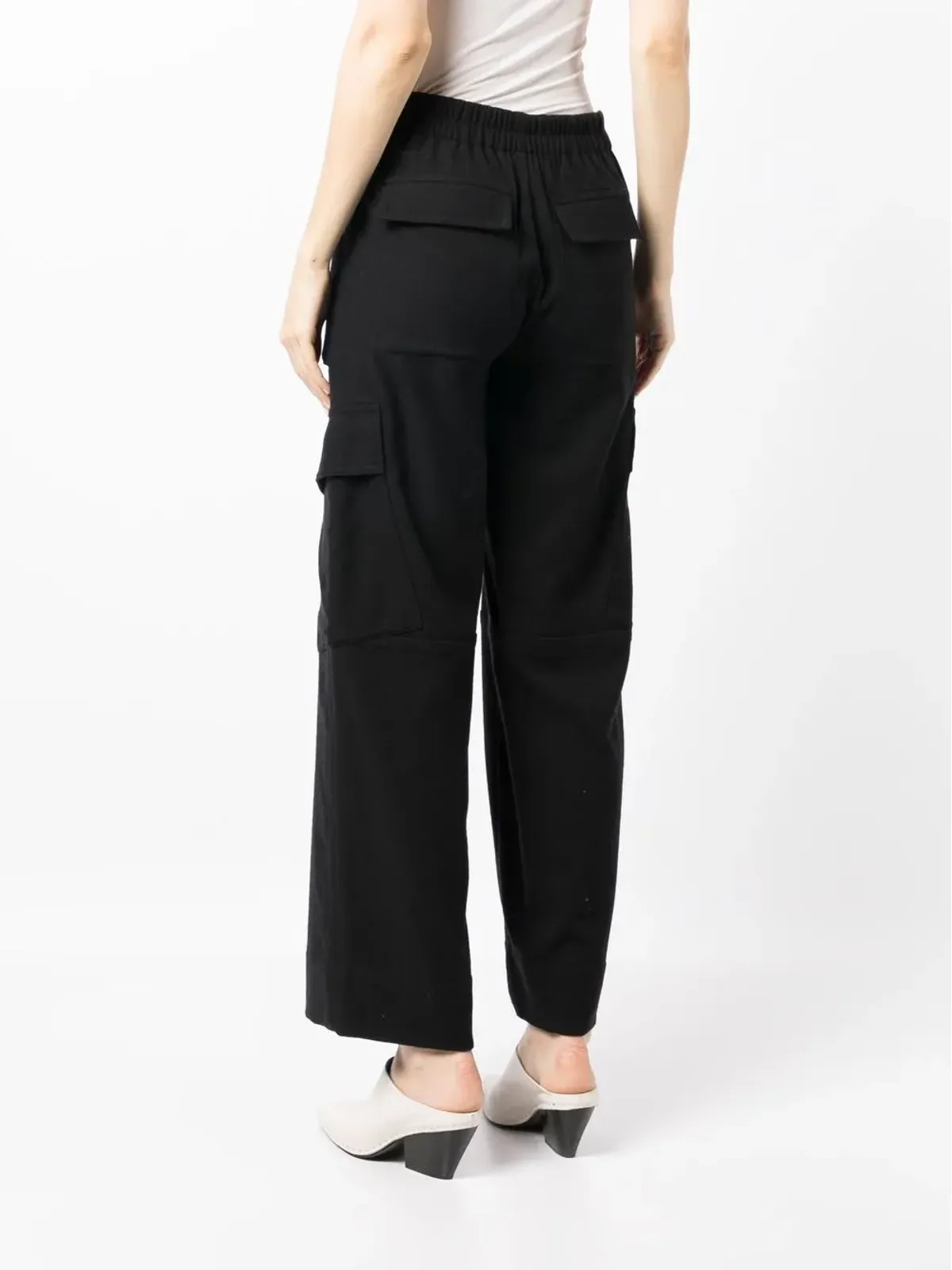 Vince flannel wide-leg trousers - Black - 画像4