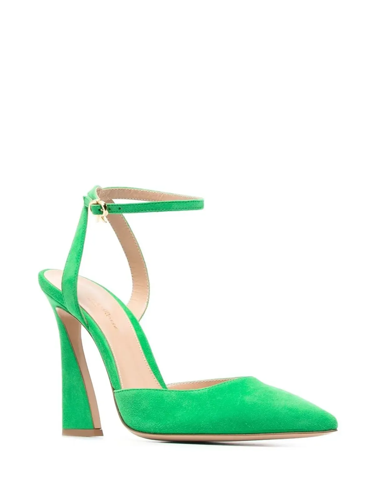 Gianvito Rossi Aura D'Orsay スエードパンプス（グリーン） - 画像2