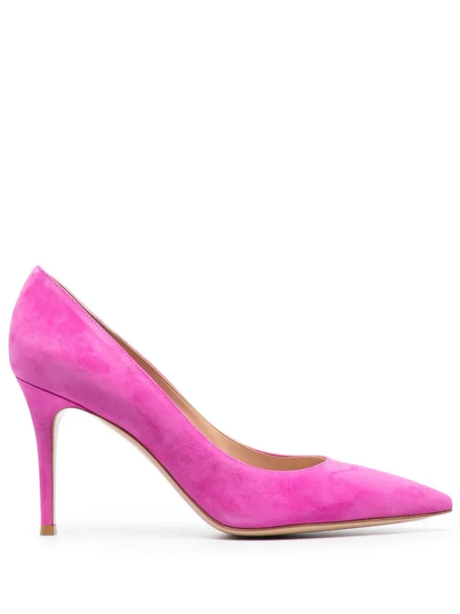 Gianvito Rossi Gianvito Rossi ジャンヴィト・ロッシ スエードパンプス ピンクの商品画像