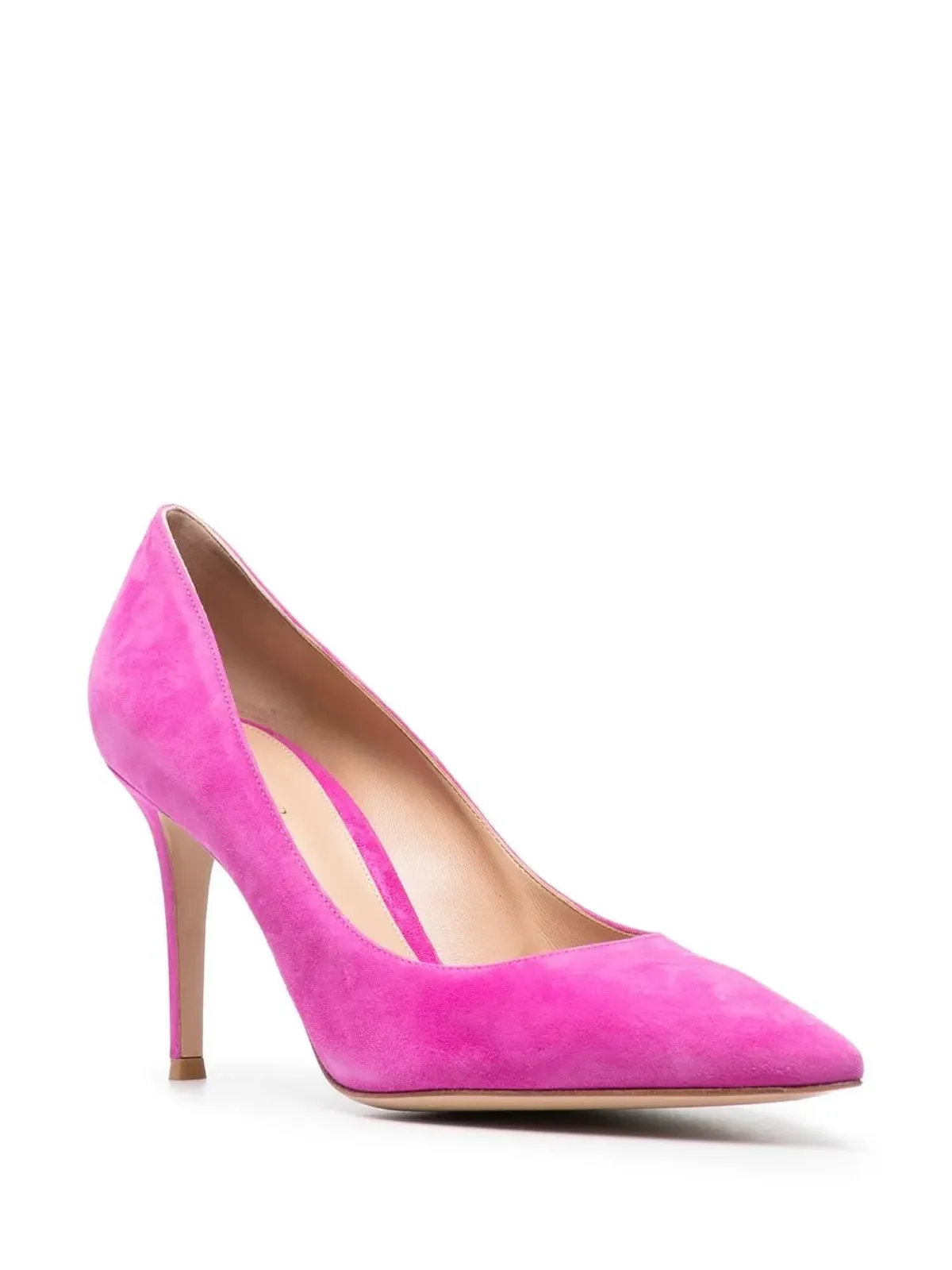 Gianvito Rossi ジャンヴィト・ロッシ スエードパンプス ピンク - 画像2