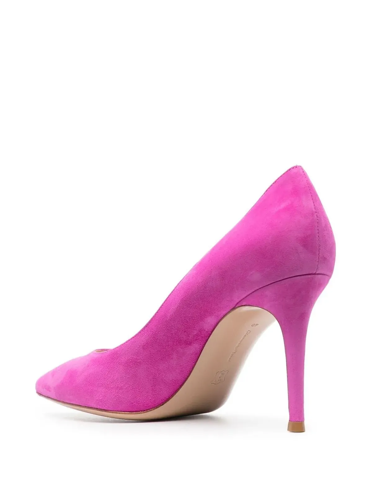 Gianvito Rossi ジャンヴィト・ロッシ スエードパンプス ピンク - 画像3