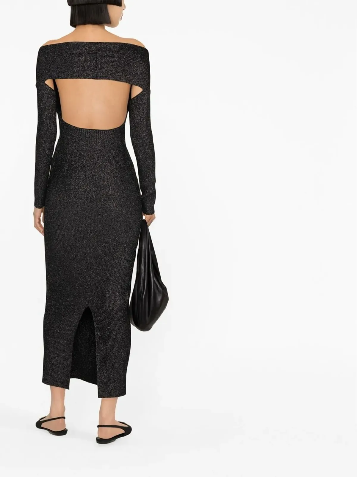 KHAITE Marisole midi dress - Black - 画像3