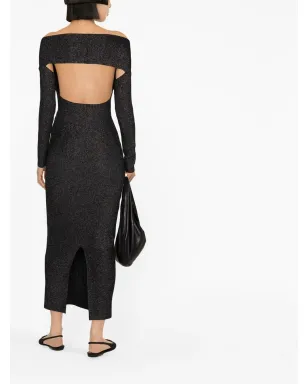 KHAITE Marisole midi dress - Black - サムネイル3