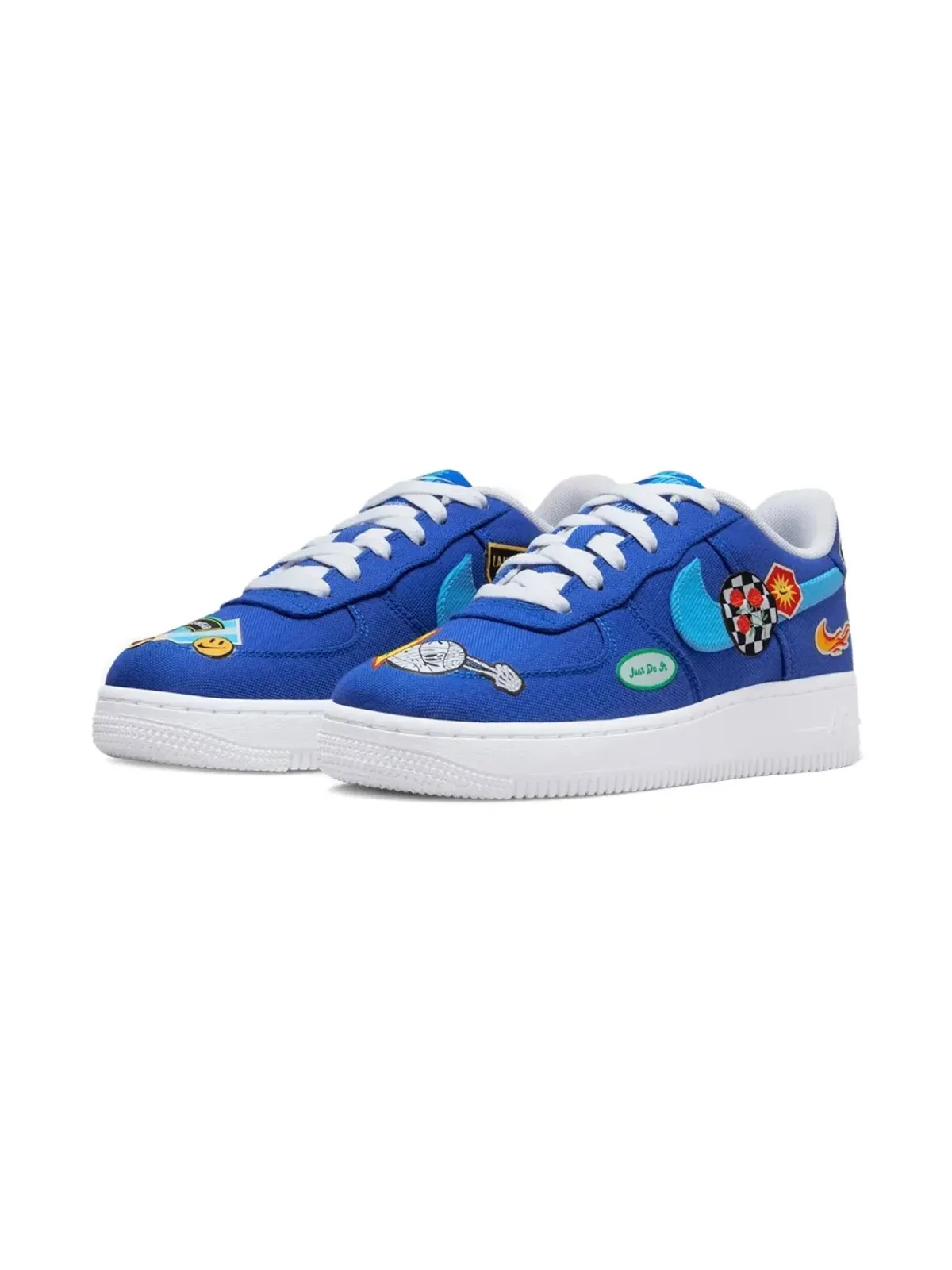 Nike Kids パッチディテール ローカット スニーカー - 画像1