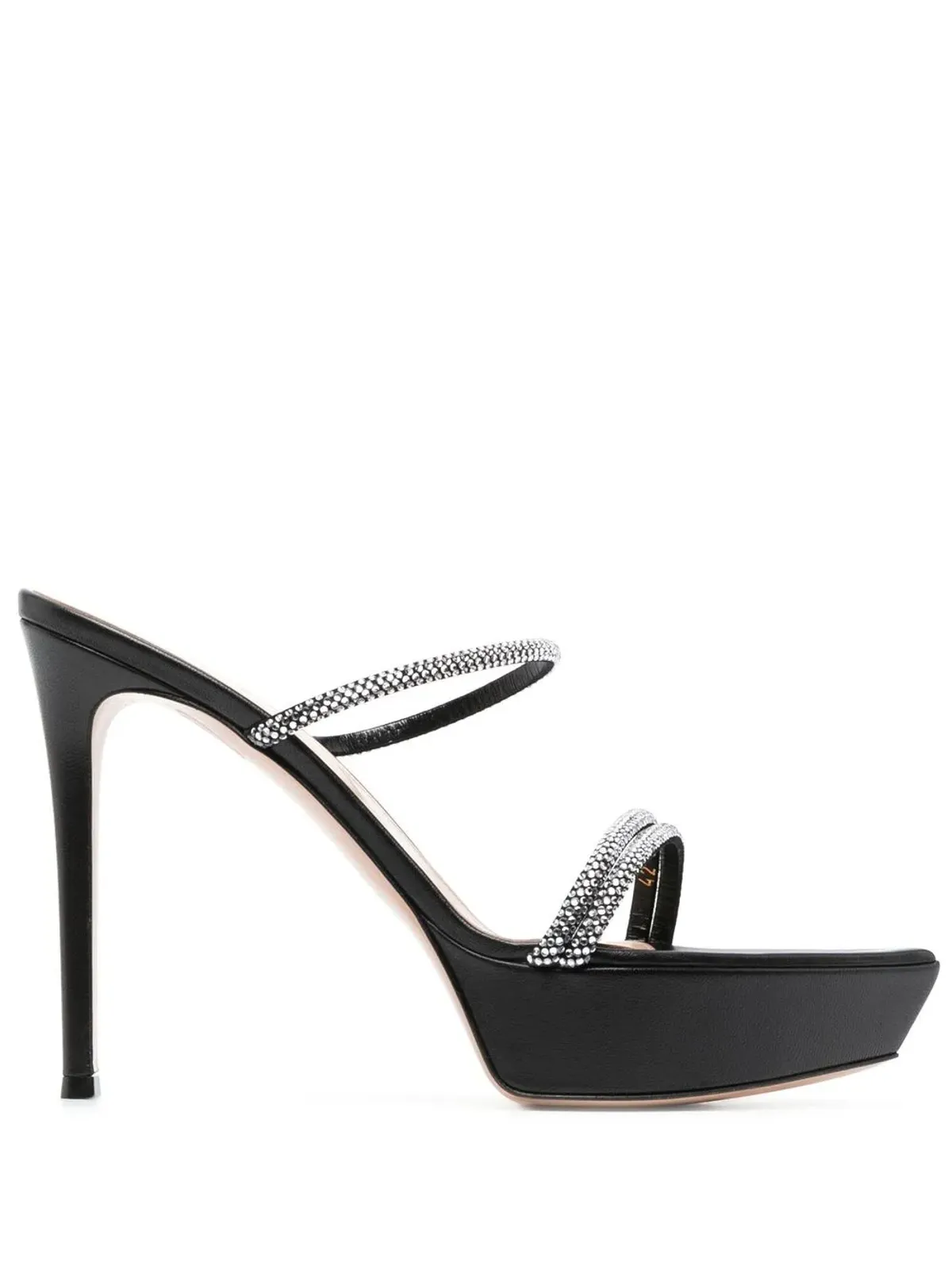Gianvito Rossi カンヌ プラットフォーム サンダル - ブラック - 画像1