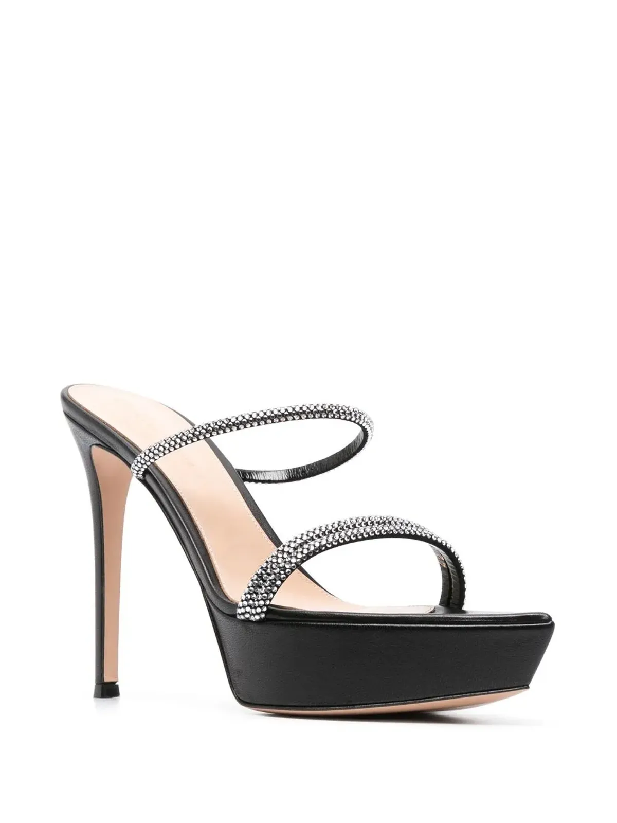 Gianvito Rossi カンヌ プラットフォーム サンダル - ブラック - 画像2