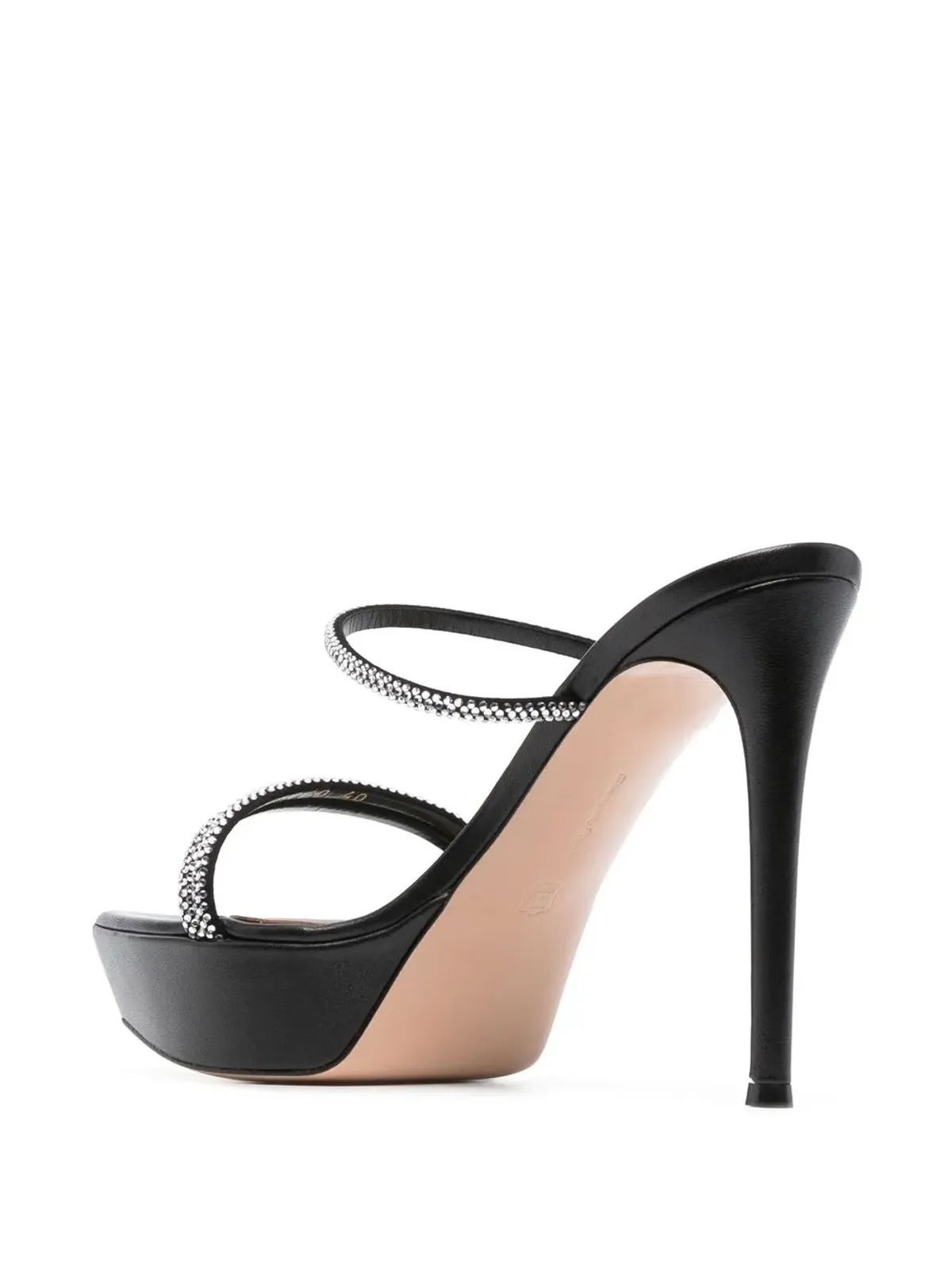 Gianvito Rossi カンヌ プラットフォーム サンダル - ブラック - 画像3