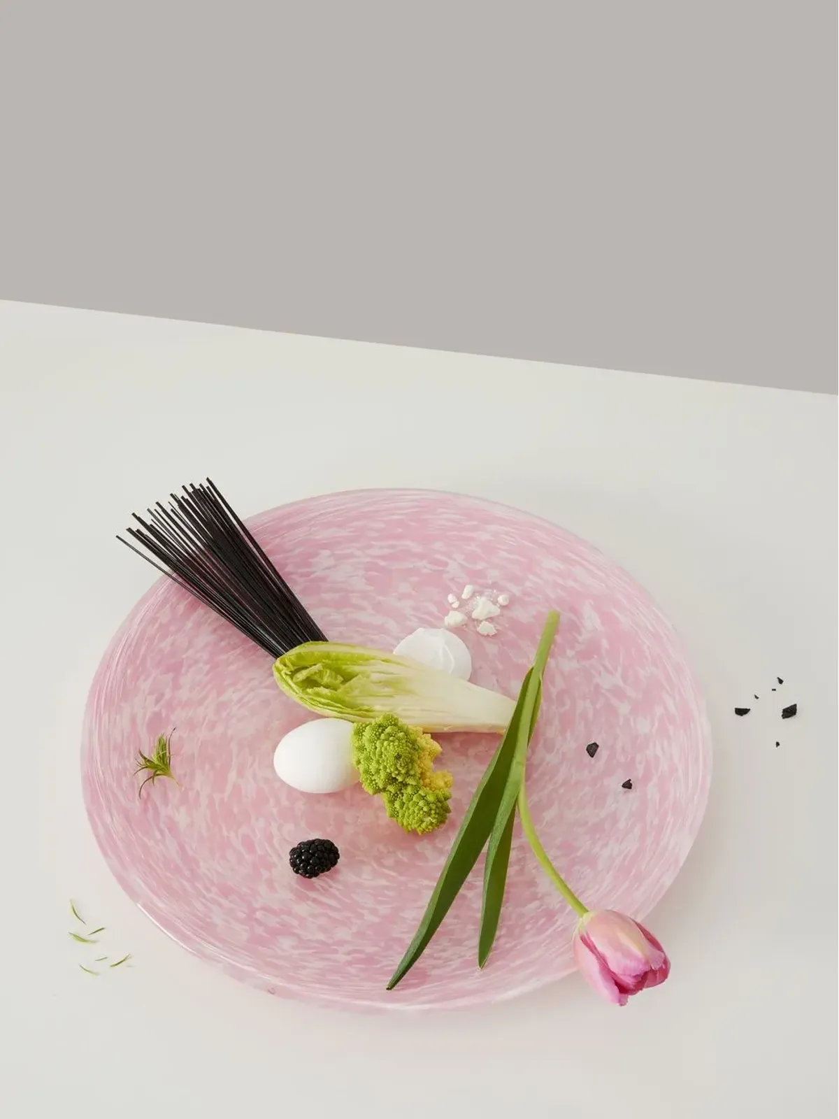 Stories of Italy Macchia Murano glass large tray - Pink - 画像3