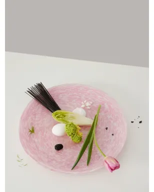 Stories of Italy Macchia Murano glass large tray - Pink - サムネイル3