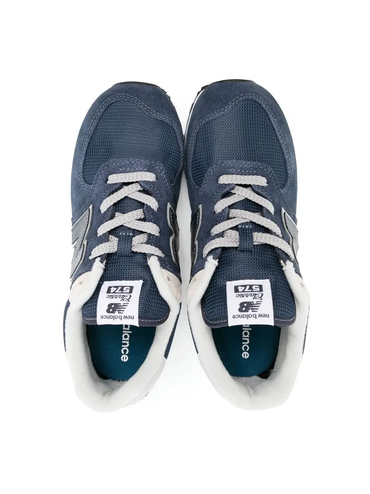 New Balance Kids 574 ロー・トップスニーカー - 画像3