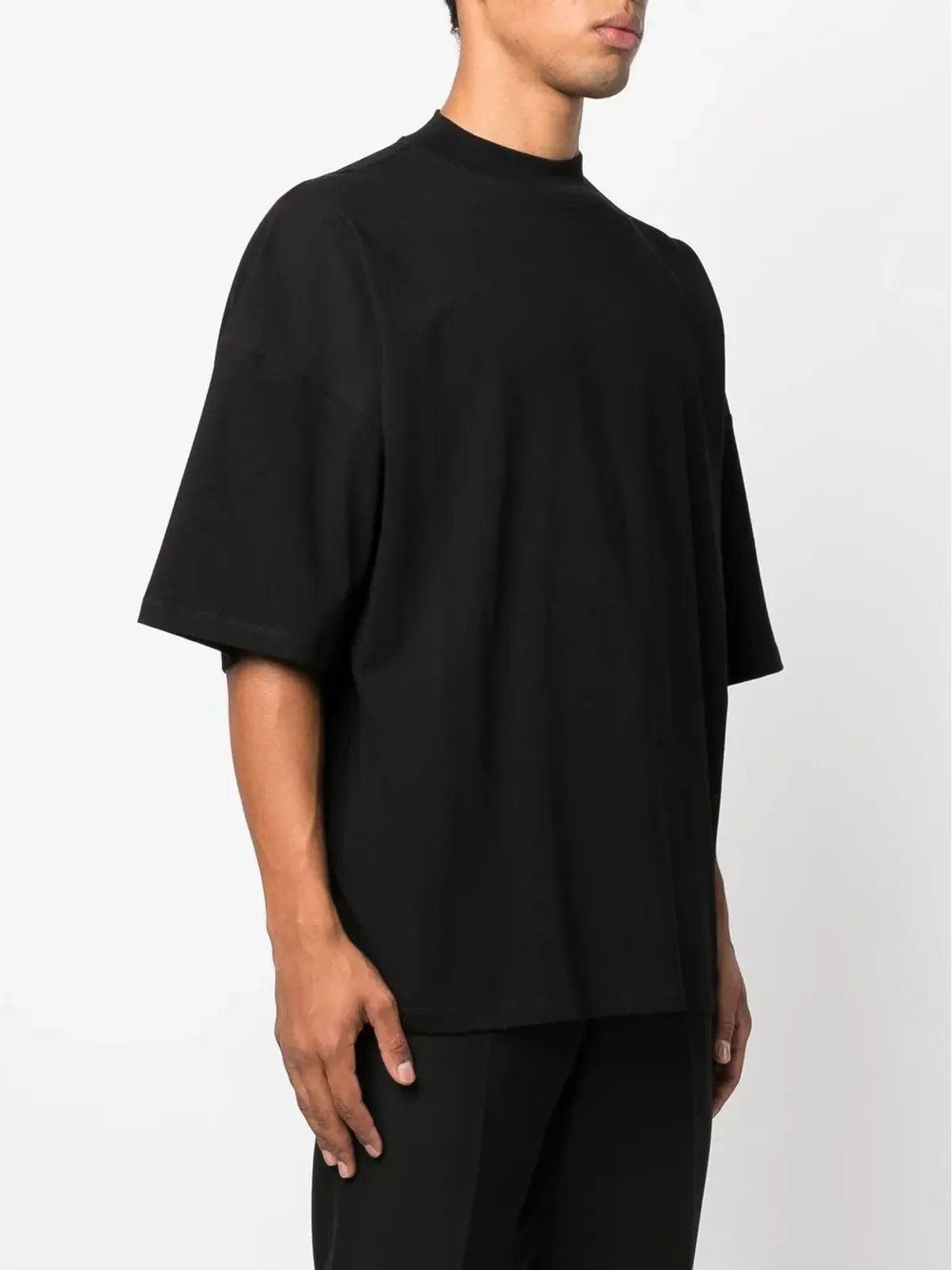 Jil Sander ショートスリーブコットンTシャツ - ブラック - 画像3