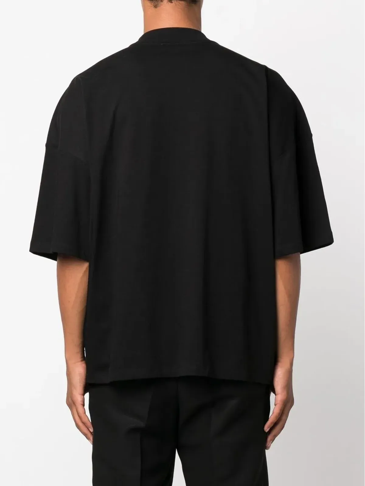 Jil Sander ショートスリーブコットンTシャツ - ブラック - 画像4