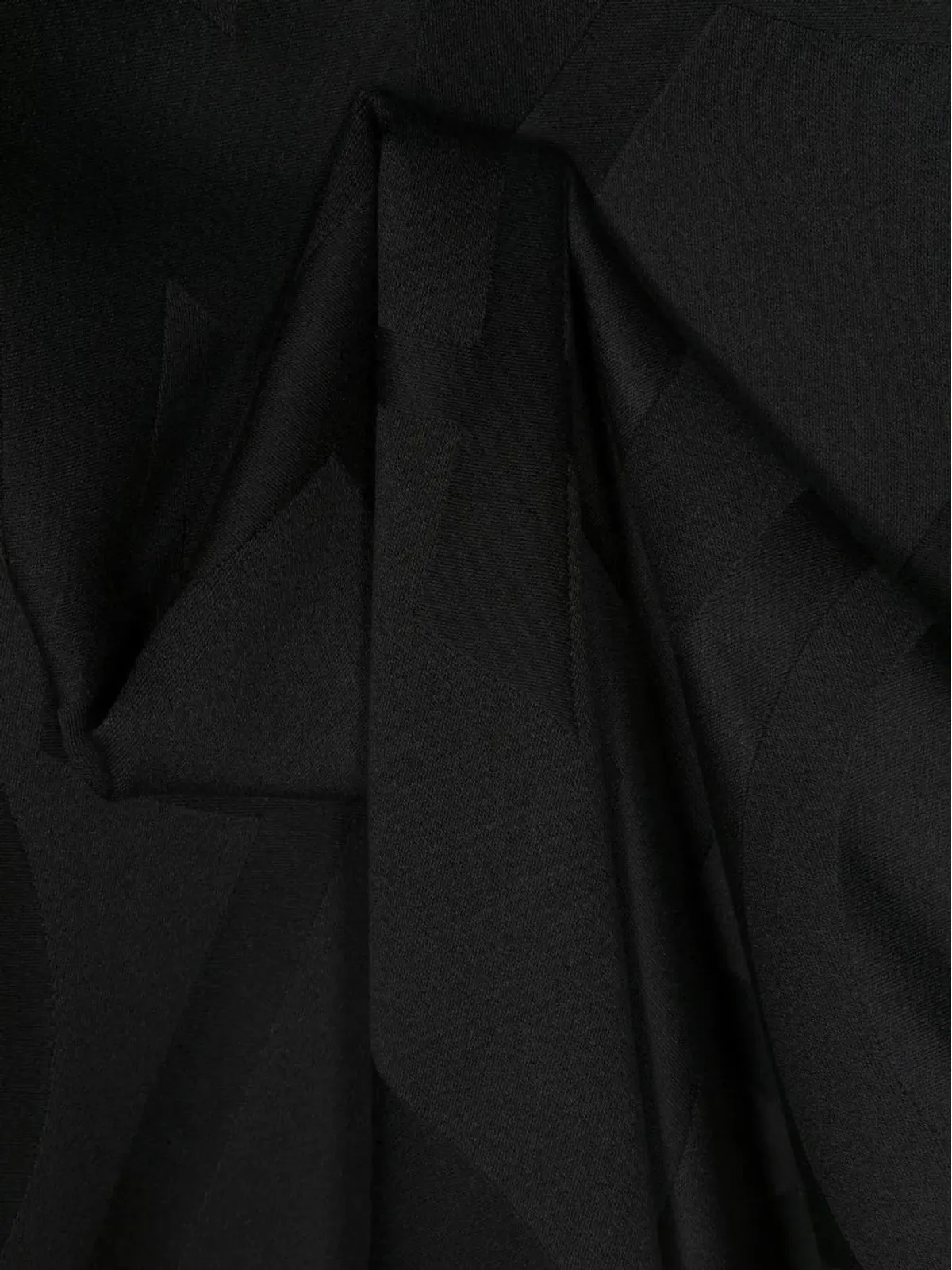 Saint Laurent ジャカードロゴ ウール スカーフ - 画像3