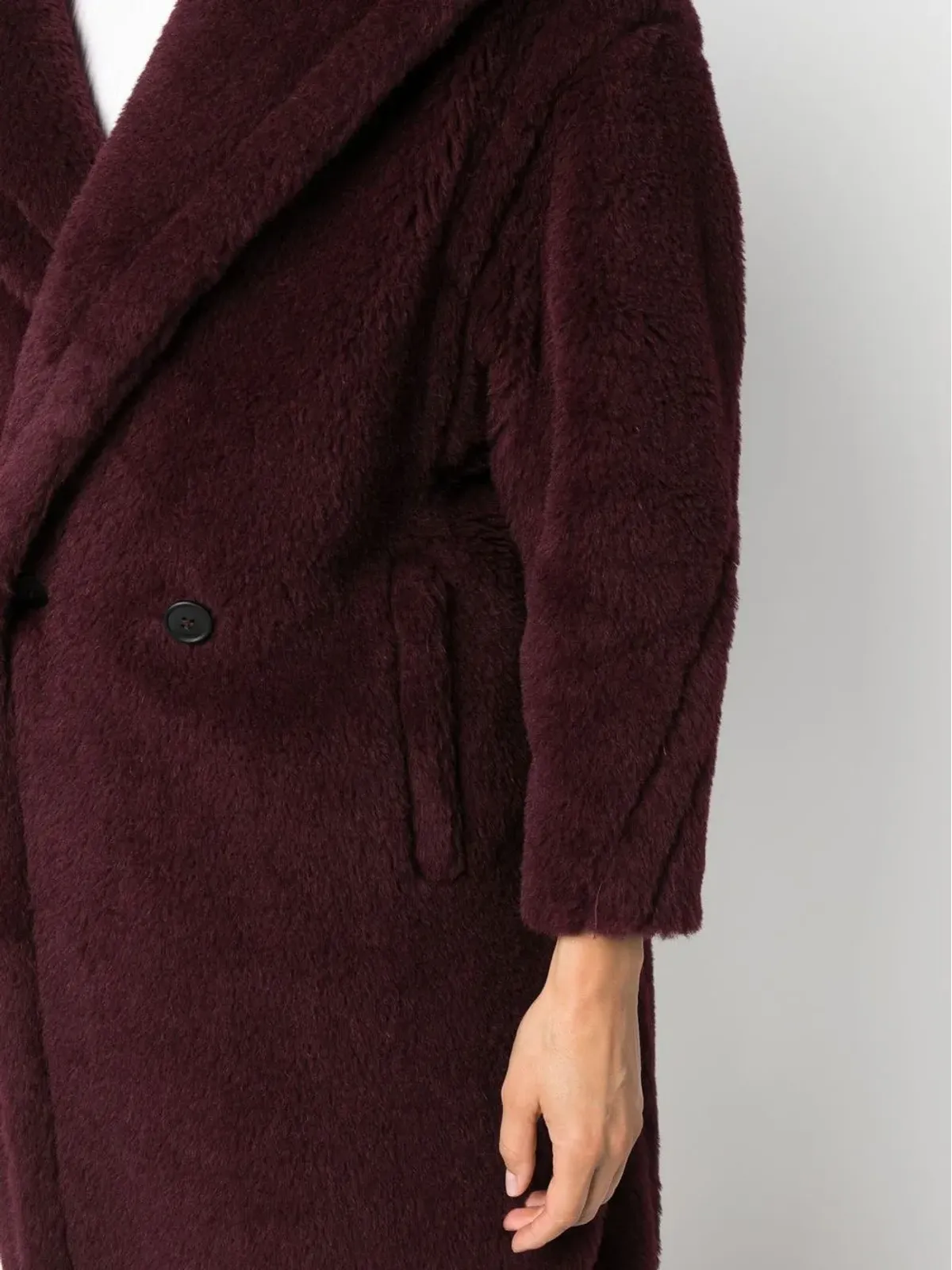 Max Mara テッドガール ダブルブレスト アルパカウール コート - 画像5