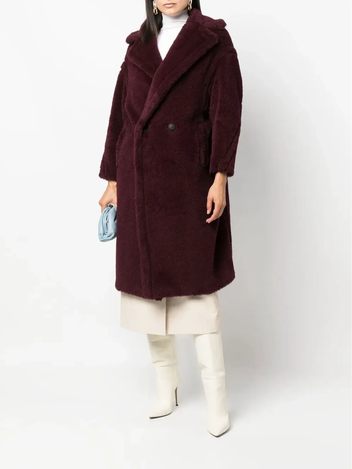 Max Mara テッドガール ダブルブレスト アルパカウール コート - 画像2