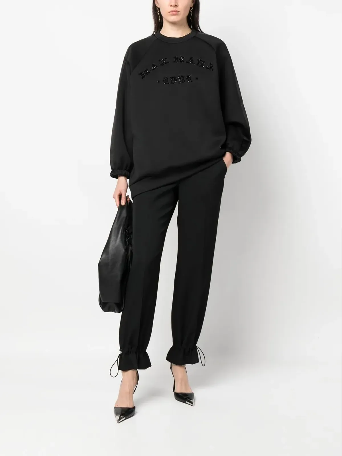 Max Mara ロゴ入り長袖セーター - 画像2