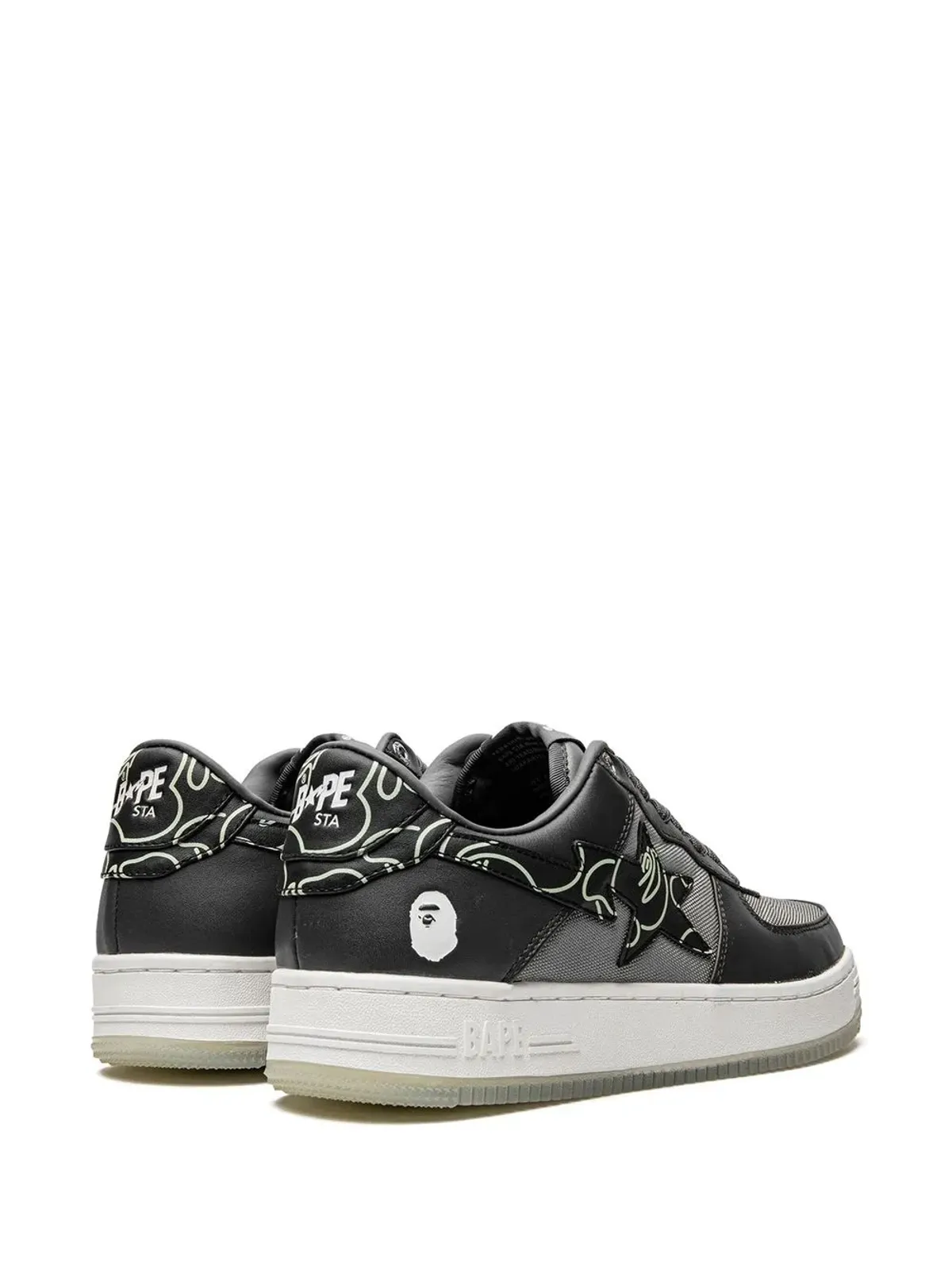 A BATHING APE® Bape Sta #1 M2 チャコール スニーカー - 画像3
