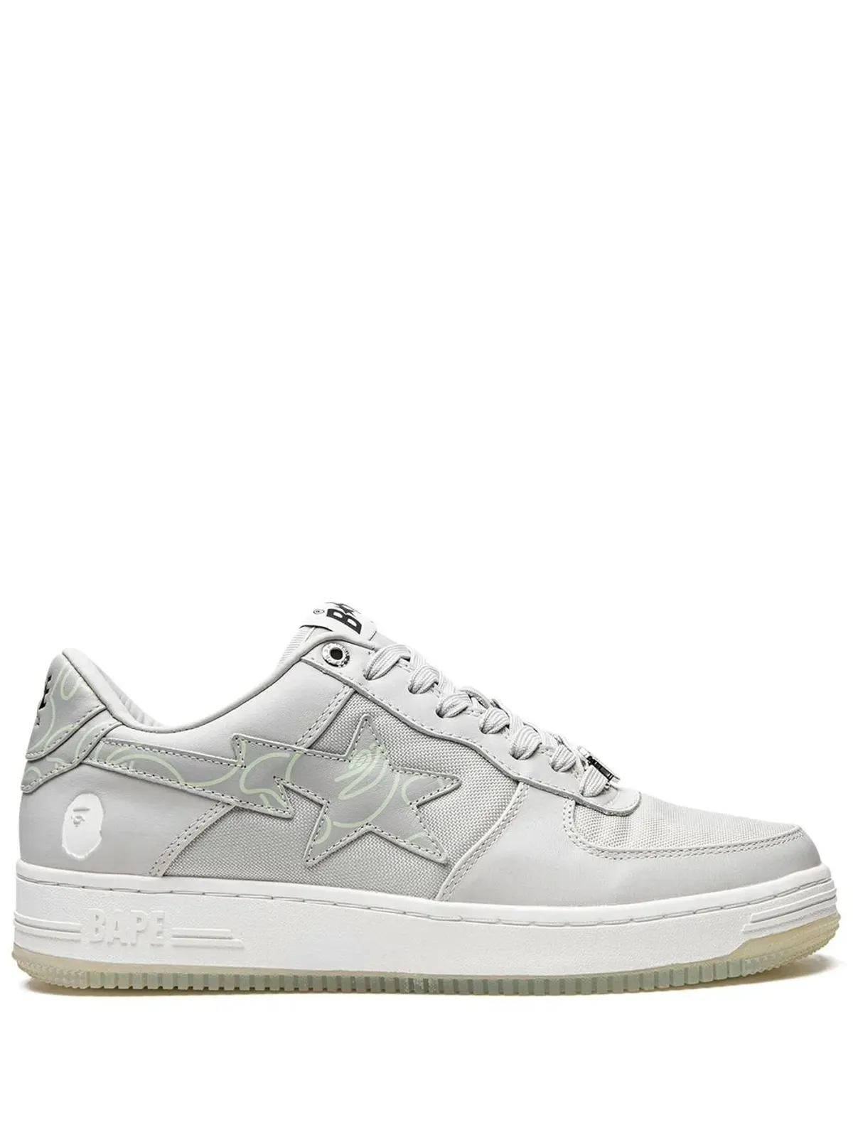A BATHING APE® Bape Sta #1 M2 グレー スニーカー - 画像1