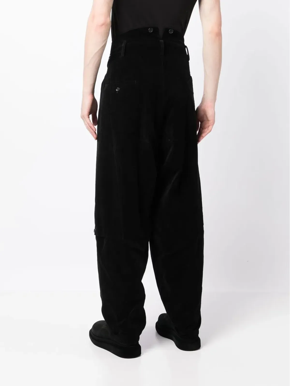 Yohji Yamamoto ハイウエストストレートパンツ - 画像4