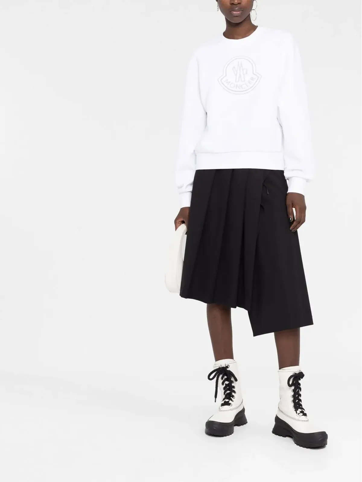 Moncler ロゴプリント コットン スウェット - 画像2