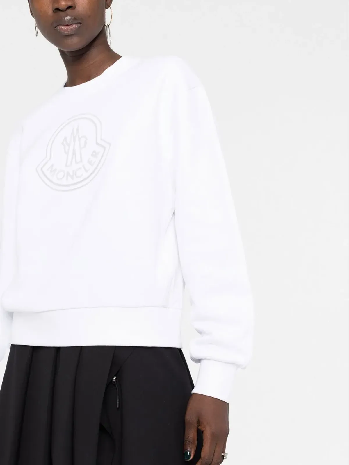 Moncler ロゴプリント コットン スウェット - 画像3