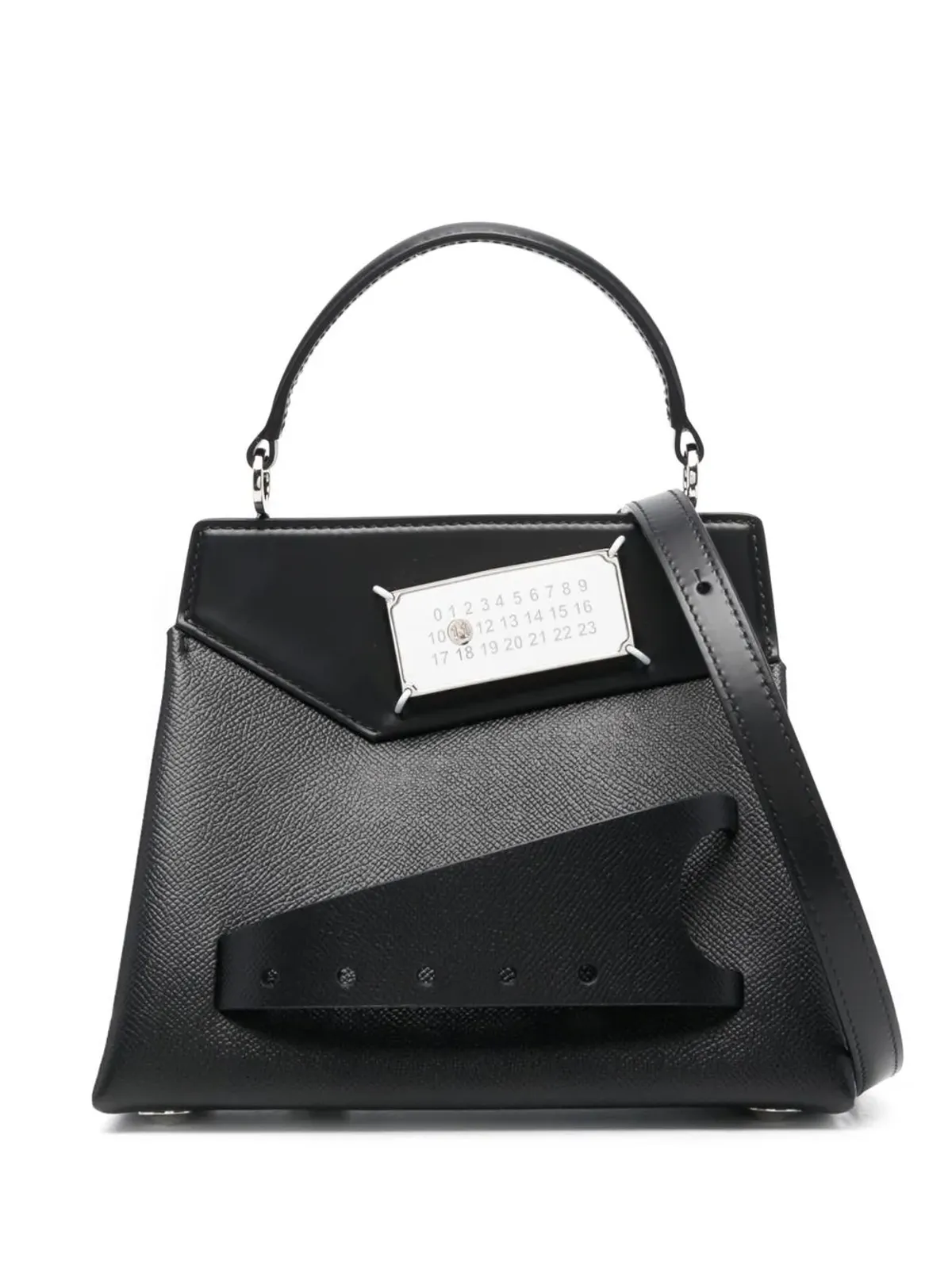 Maison Margiela Snatched mini tote bag - Black - 画像1