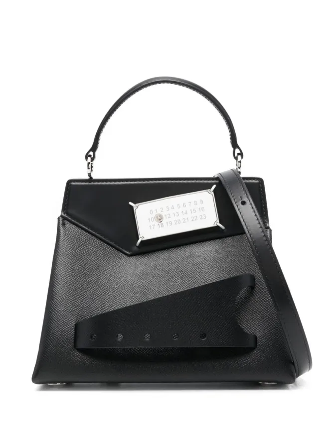 Maison Margiela Maison Margiela Snatched mini tote bag - Blackの商品画像