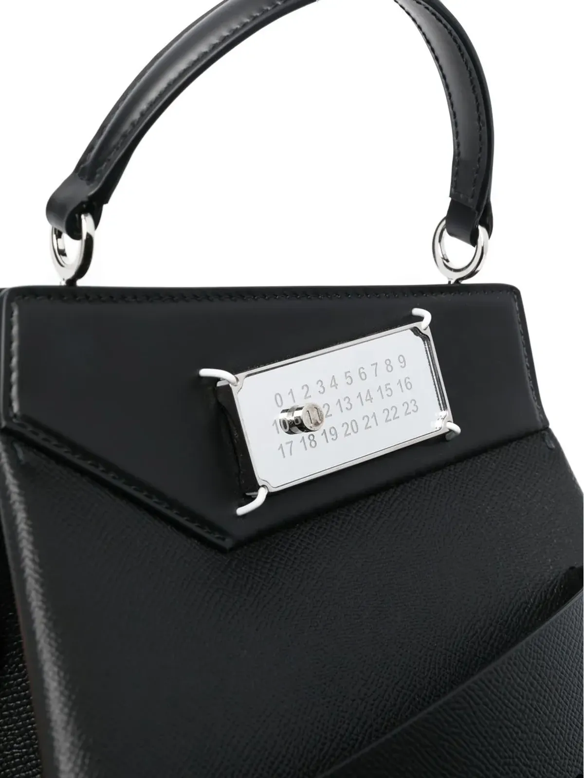 Maison Margiela Snatched mini tote bag - Black - 画像4