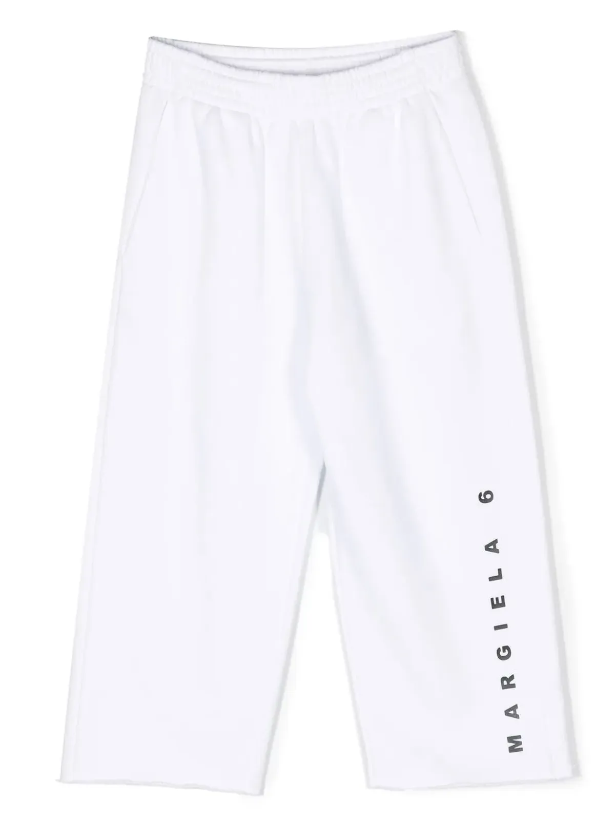 MM6 Maison Margiela Kids ロゴプリント コットンパンツ - 画像1