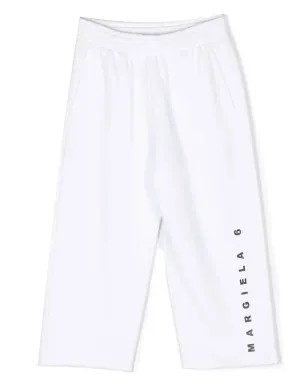MM6 Maison Margiela Kids ロゴプリント コットンパンツ - サムネイル1