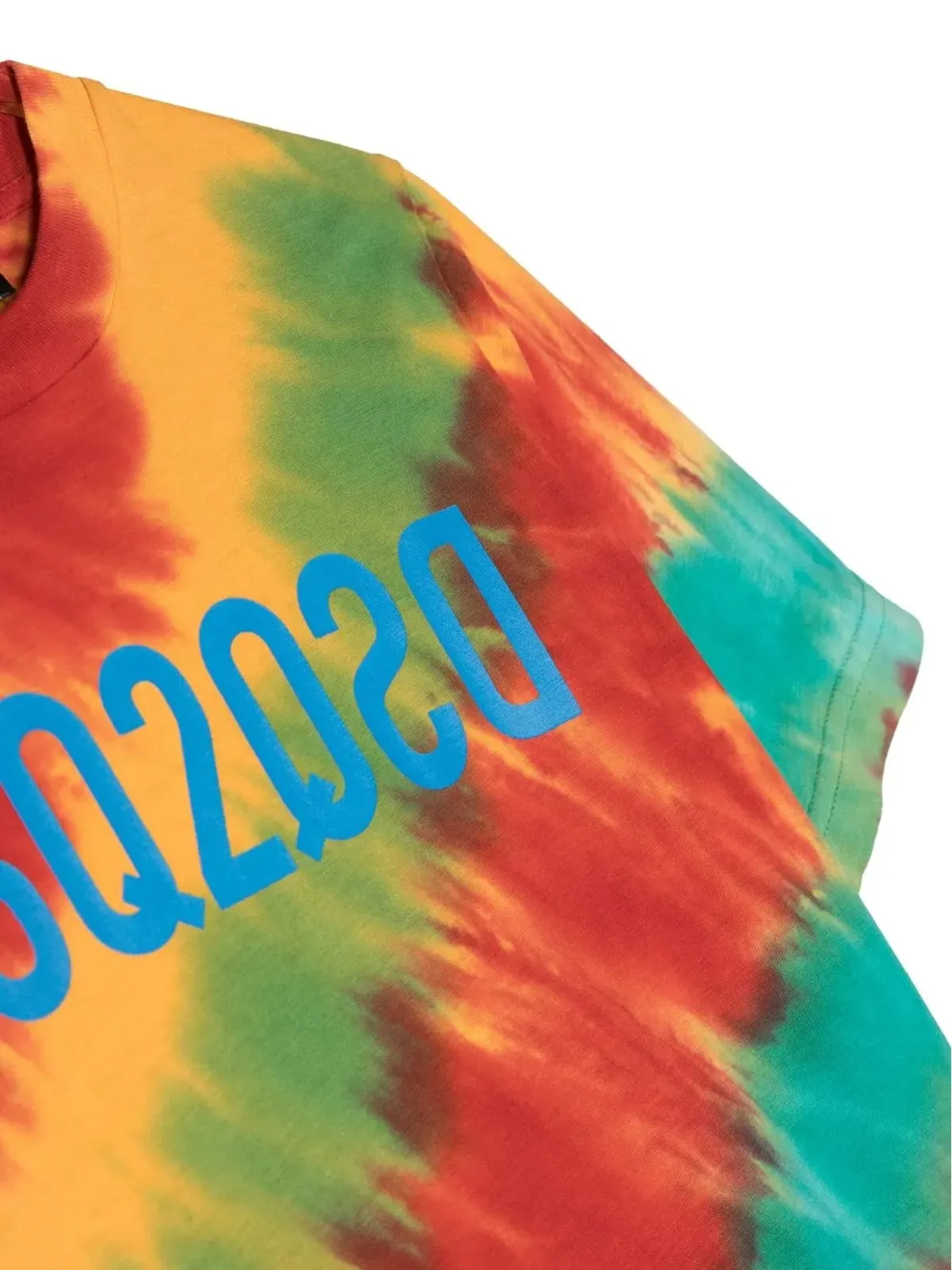 DSQUARED2 KIDS ロゴプリントタイダイTシャツ - 画像3