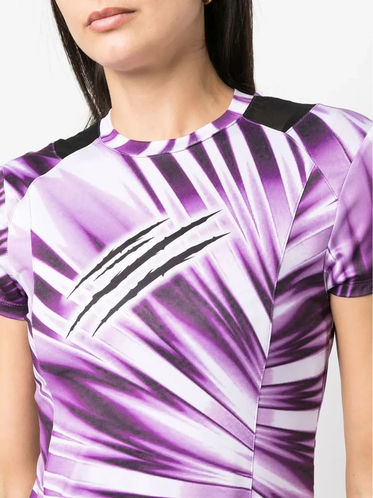Plein Sport プリントタイダイ丸首 Tシャツ - 画像5