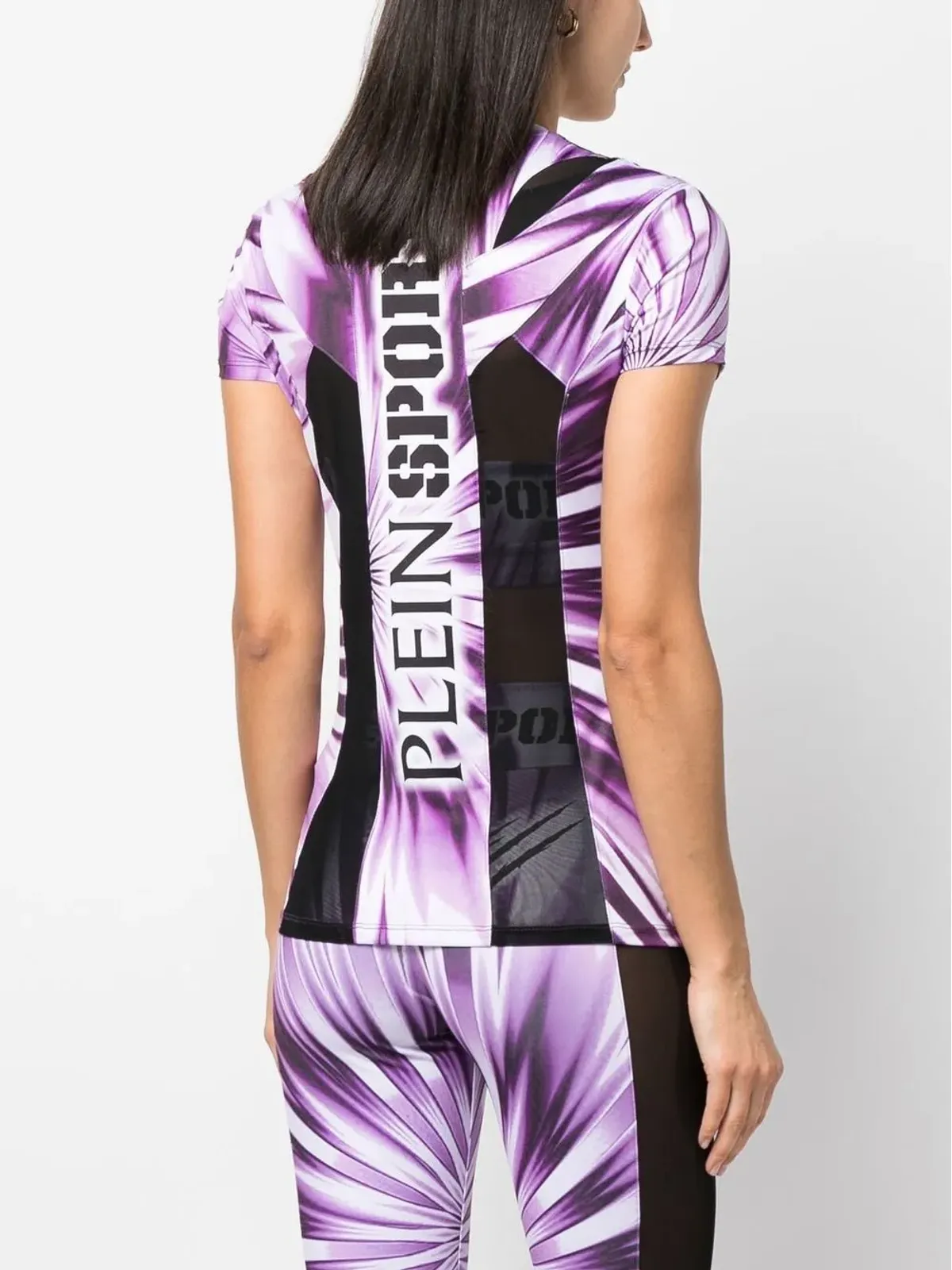Plein Sport プリントタイダイ丸首 Tシャツ - 画像4