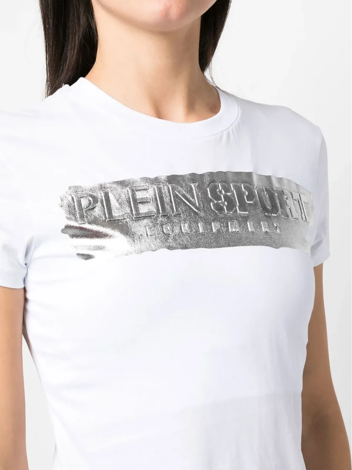 Plein Sport メタリックロゴプリントTシャツ - 画像5
