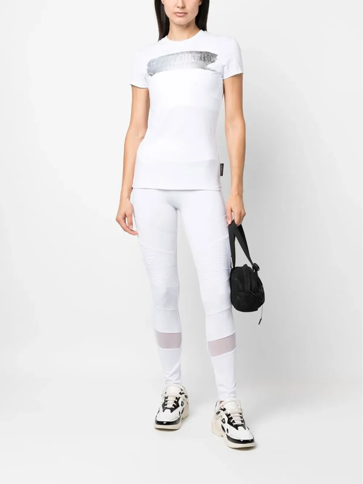 Plein Sport メタリックロゴプリントTシャツ - 画像2