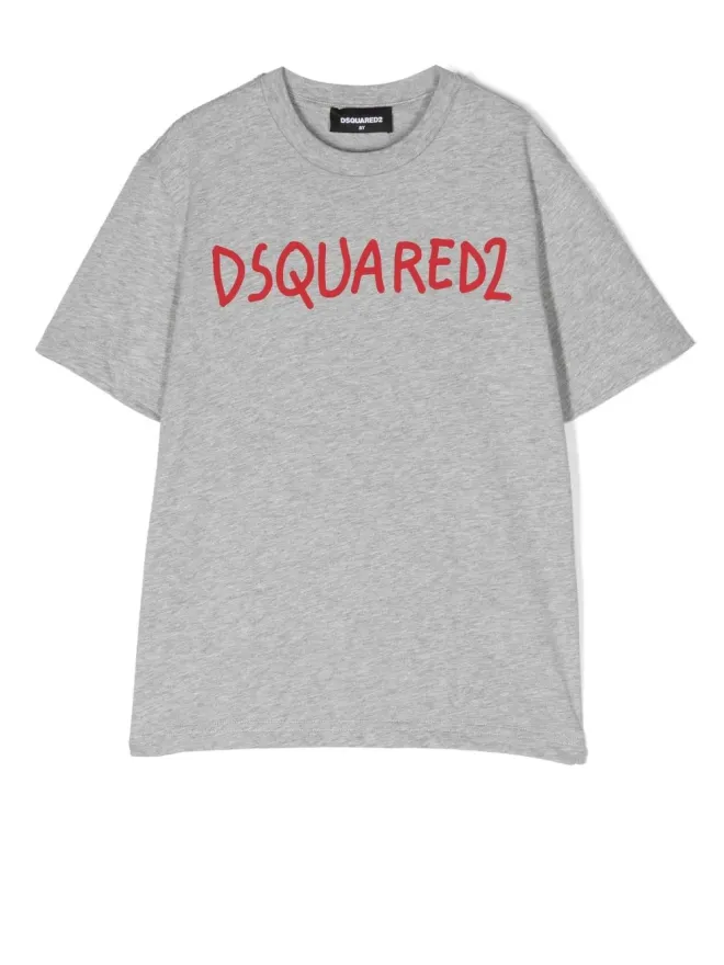 DSQUARED2 KIDS DSQUARED2 KIDS ロゴプリント半袖Tシャツ グレーの商品画像