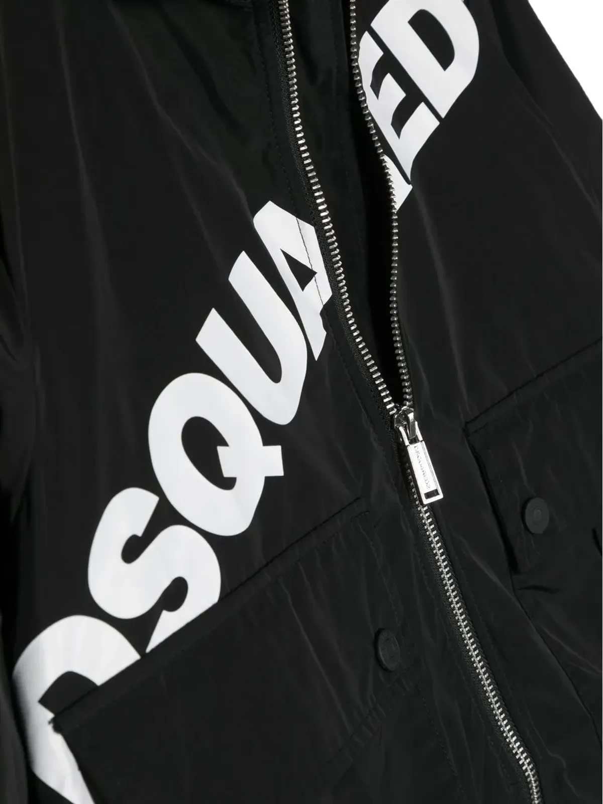 DSQUARED2 KIDS ロゴプリント フード付き ウィンドブレーカー - 画像3