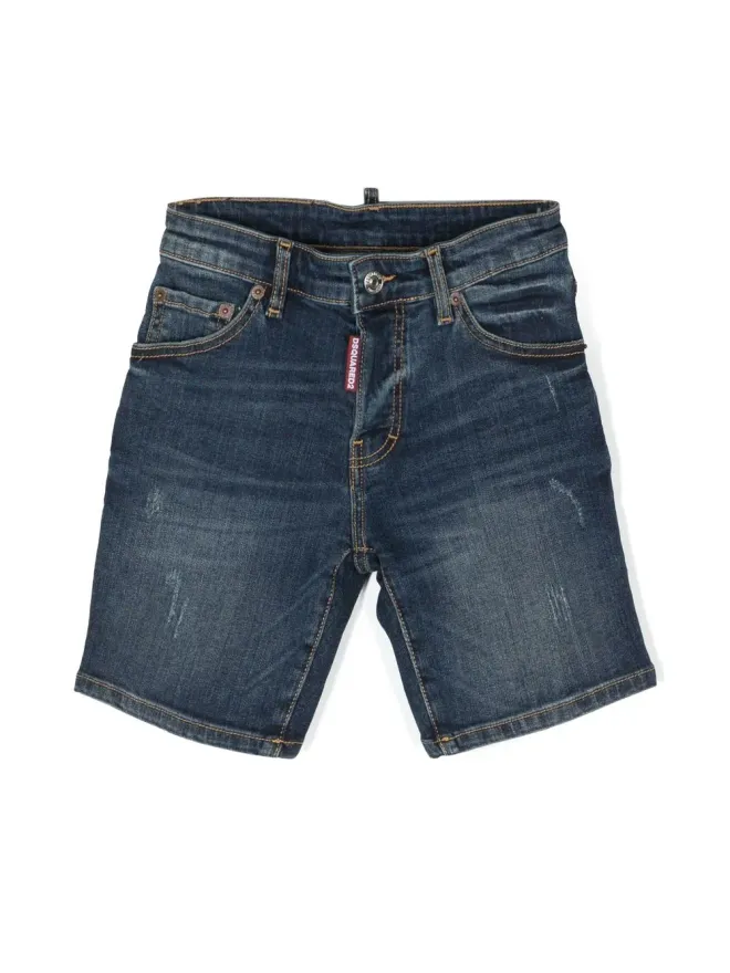 DSQUARED2 KIDS DSQUARED2 KIDS ミッドライズデニムショーツの商品画像