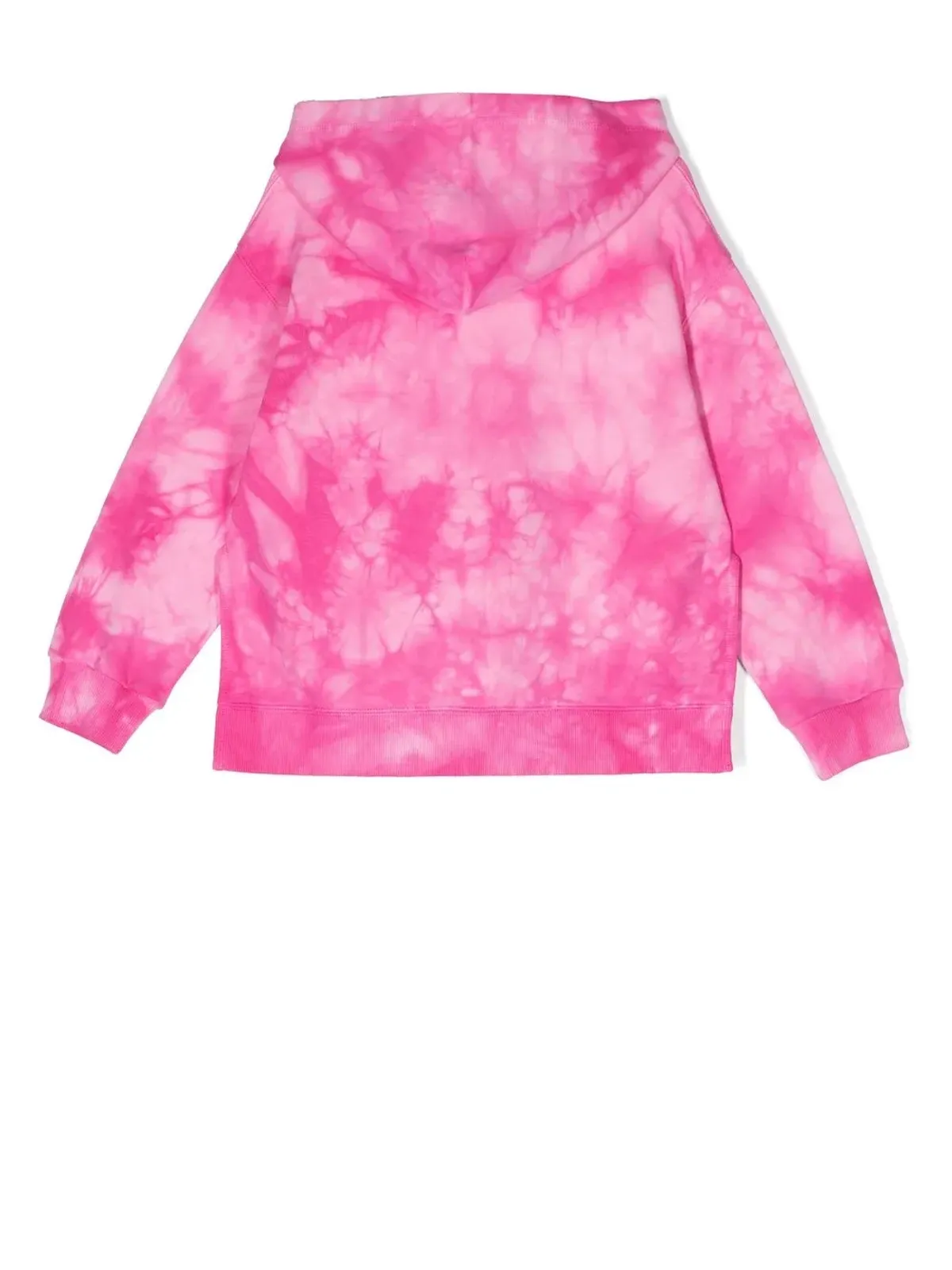 MM6 Maison Margiela Kids ロゴパッチ タイダイ パーカー - Pink - 画像2