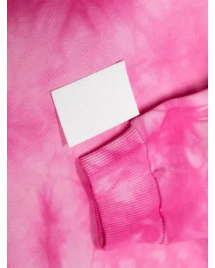 MM6 Maison Margiela Kids ロゴパッチ タイダイ パーカー - Pink - サムネイル3
