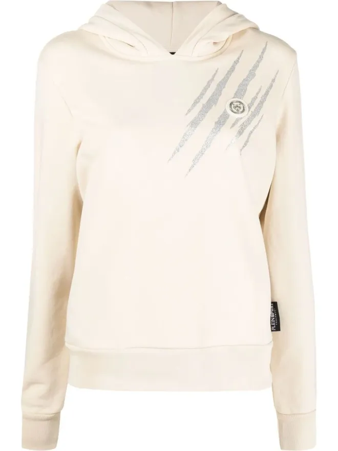 Plein Sport Plein Sport スクラッチコットン スウェットフーディの商品画像