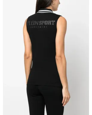 Plein Sport ノースリーブポロシャツ（ブラック） - サムネイル4