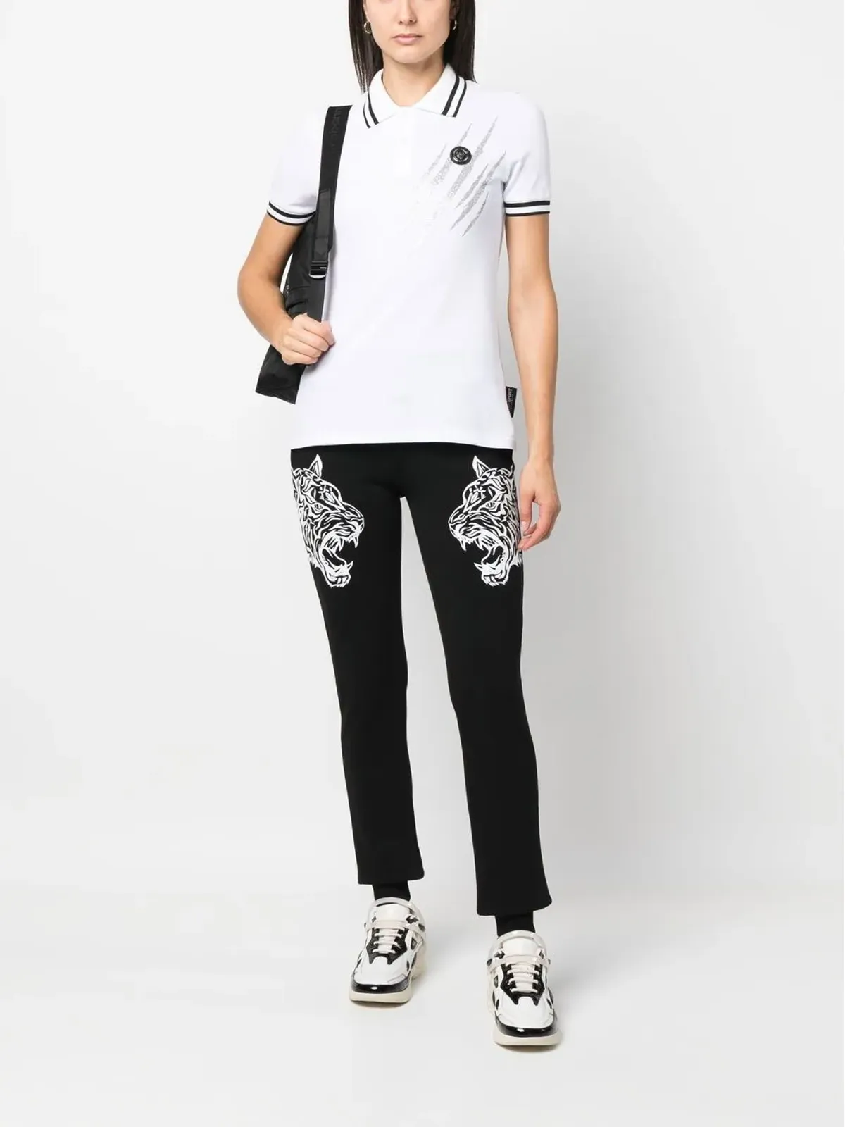 Plein Sport スクラッチ加工の半袖ポロシャツ - 画像2