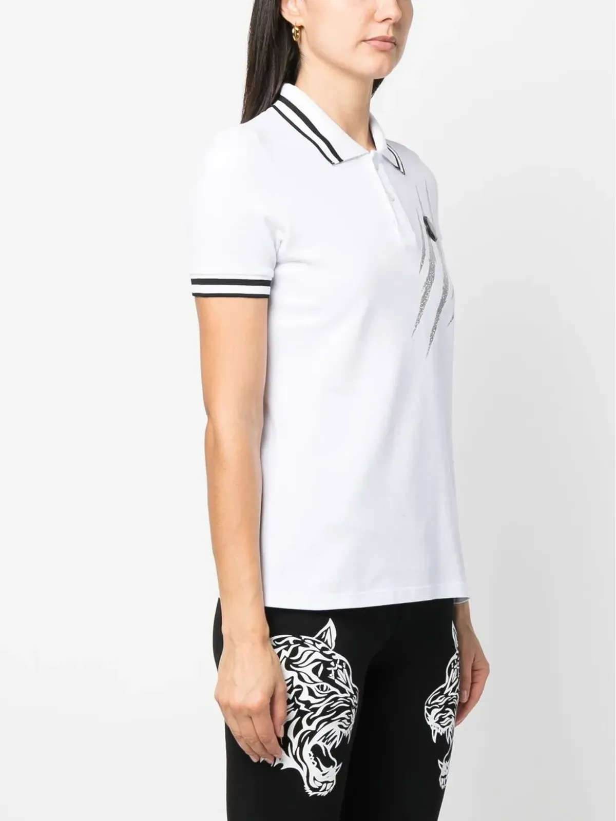 Plein Sport スクラッチ加工の半袖ポロシャツ - 画像3