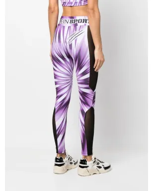 Plein Sport タイダイ柄ハイウエストレギンス - サムネイル4