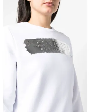 Plein Sport メタリックロゴプリント コットン スウェットシャツ - サムネイル5